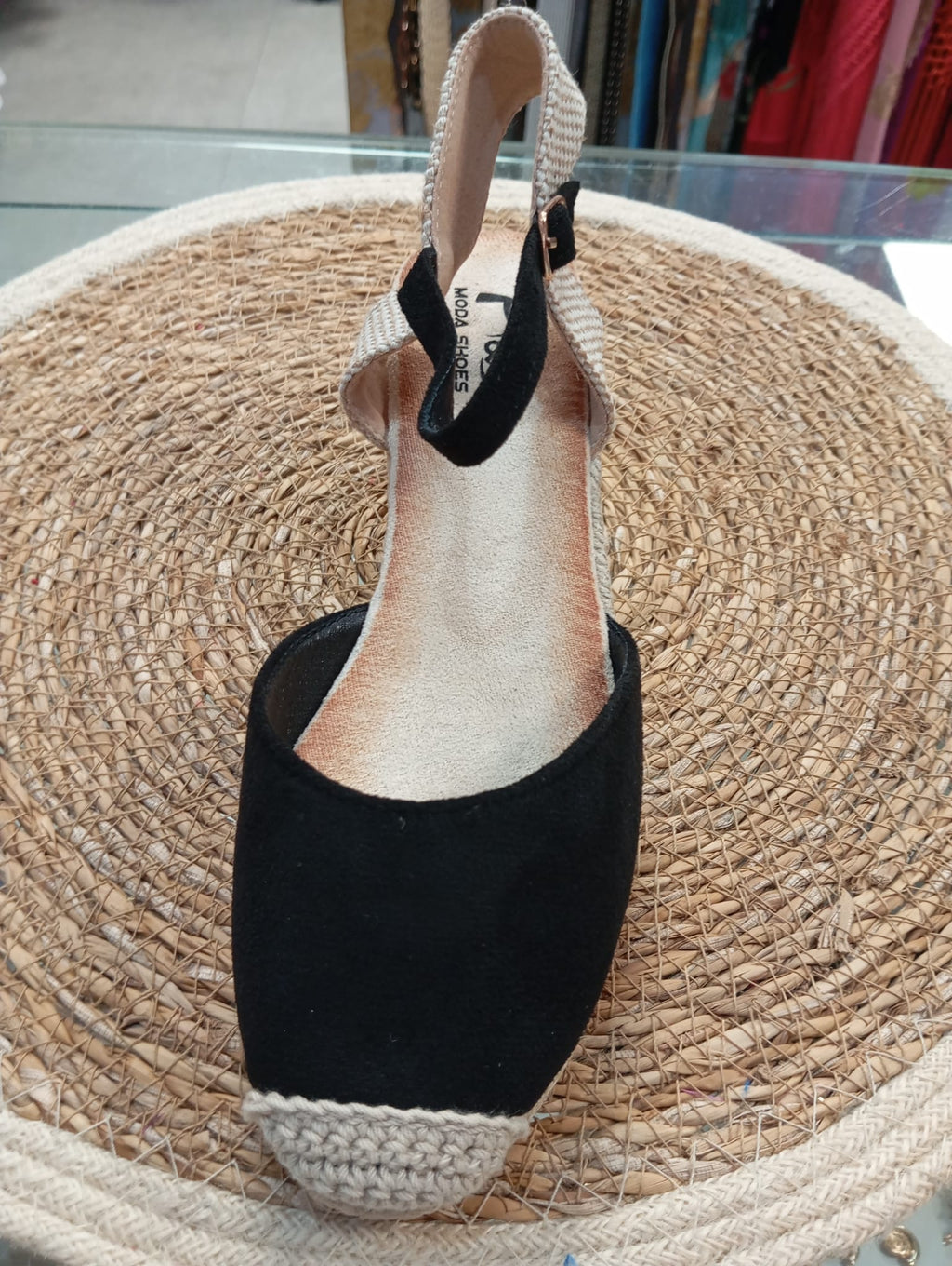 ZAPATILLAS DE ESPARTO NEGRAS