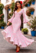 BATA FLAMENCA TALLA GRANDE MANGA LARGA