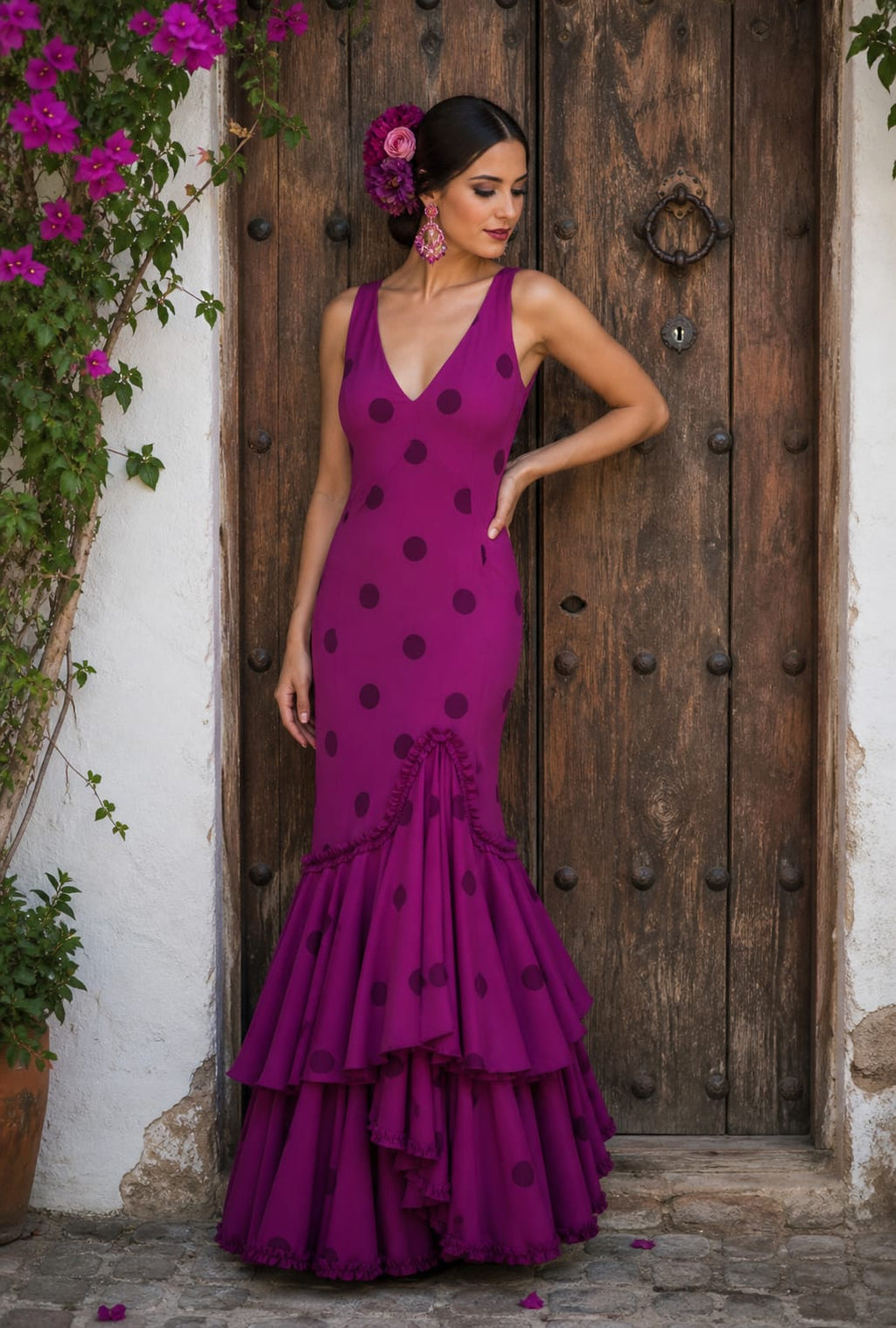 VESTIDO DE FLAMENCA VERANO LUNARES