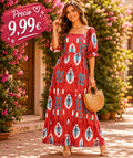 VESTIDO LARGO ESTAMPADO