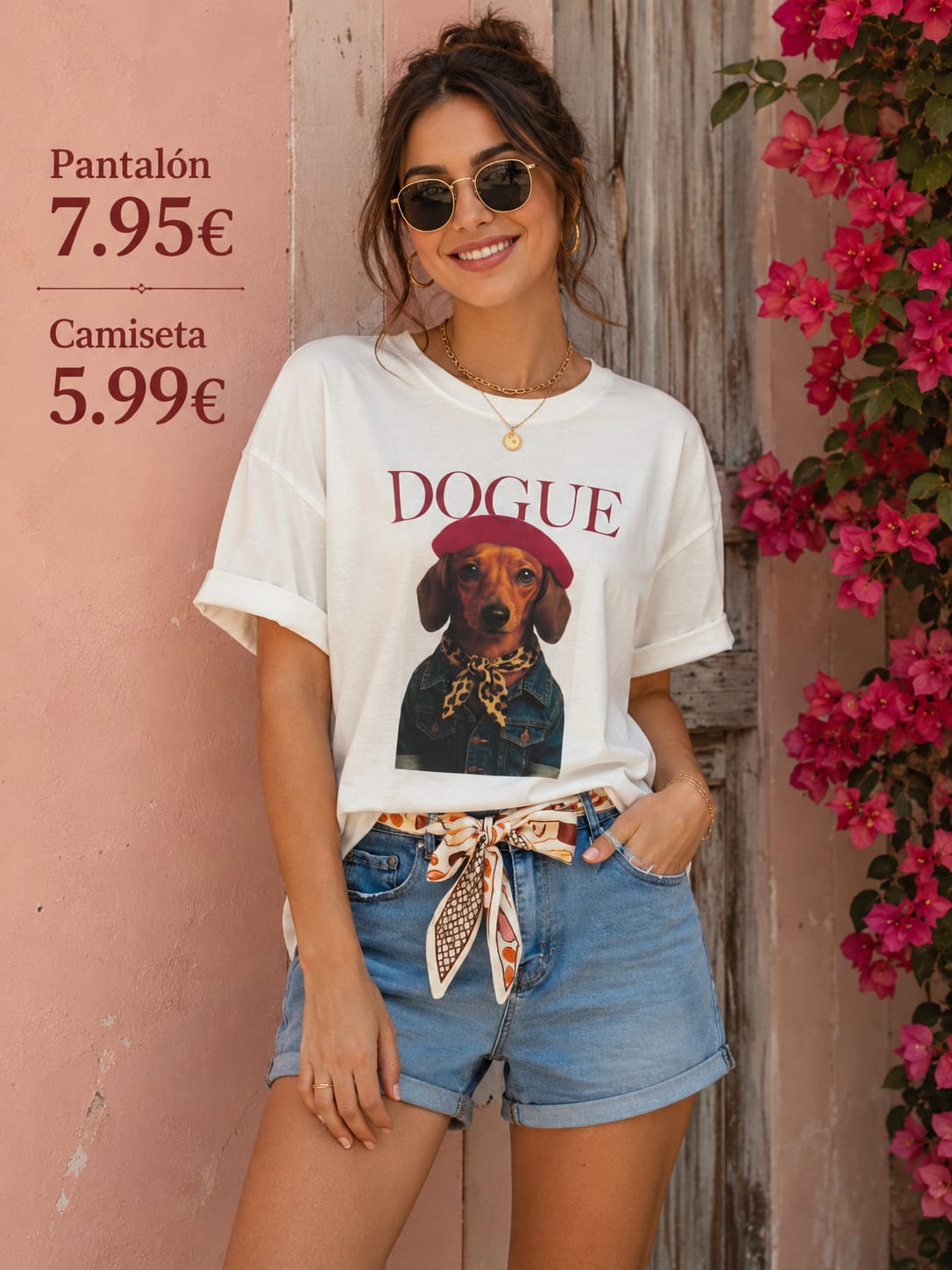 PANTALON VAQUERO CORTO