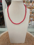 COLLAR BOLAS ROJO