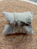 PULSERA VIRGEN DEL ROCIO EN ACERO BAÑADO EN PLATA