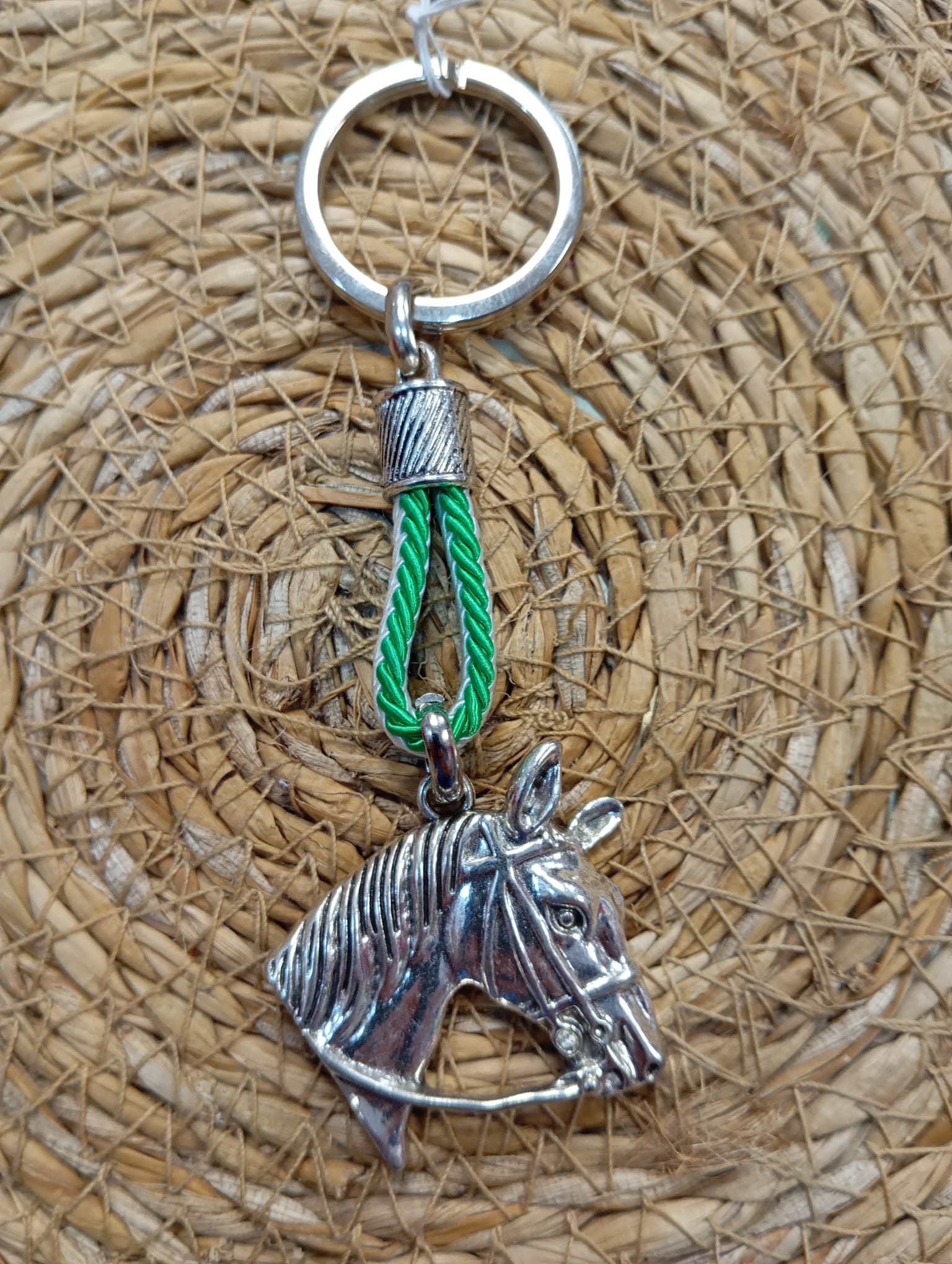 LLAVERO CABALLO EN ACERO