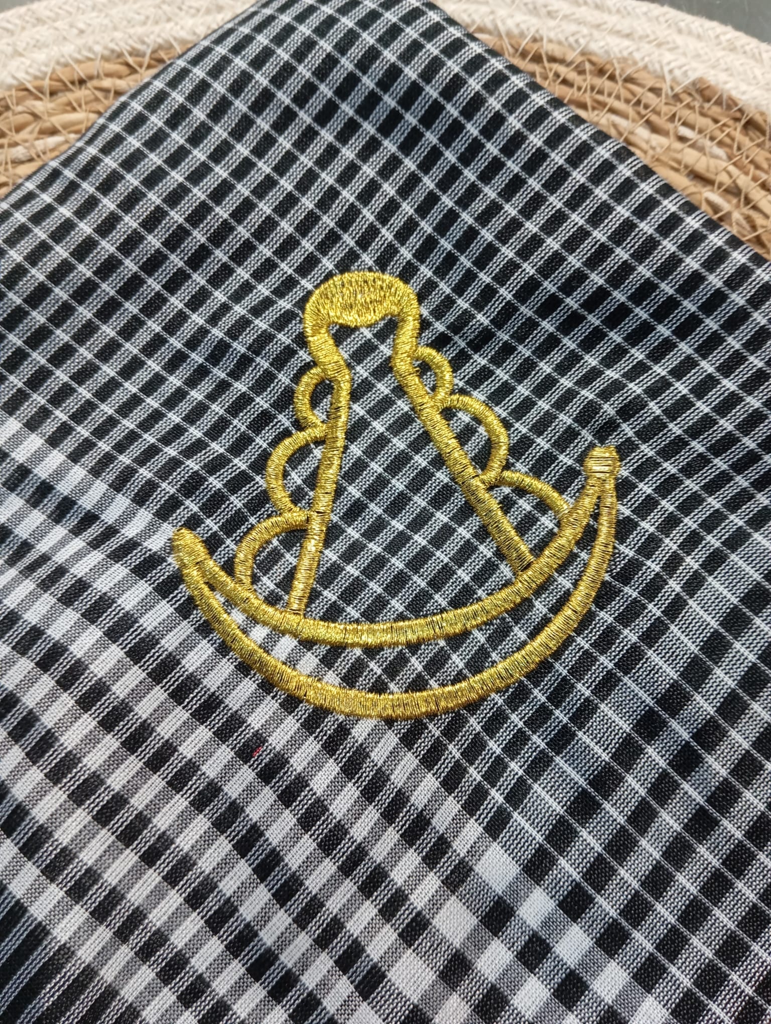 PAÑUELO BORDADO VIRGEN DEL ROCIO