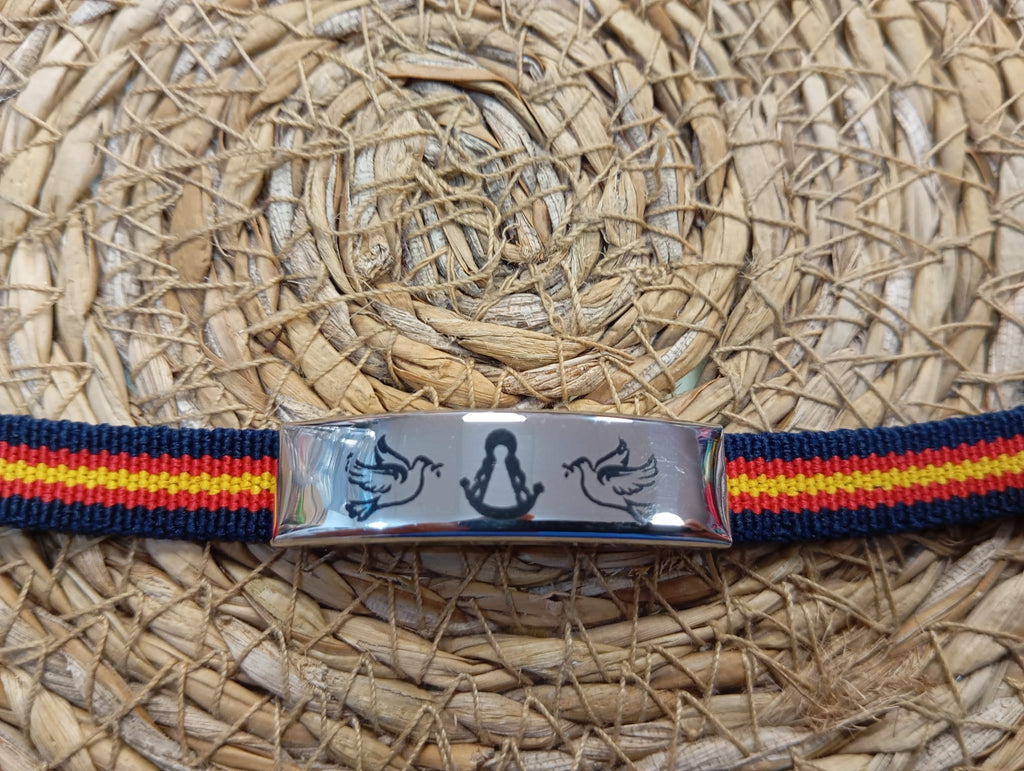 PULSERA VIRGEN DEL ROCIO EN ACERO