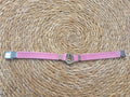 PULSERA VIRGEN DEL ROCIO DE CUERO Y ACERO