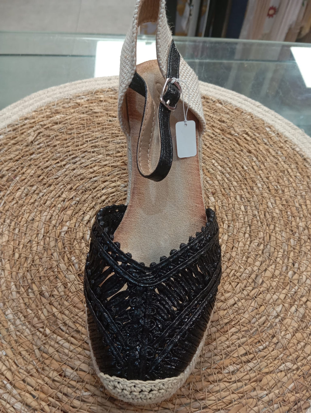 ZAPATILLAS ESPARTO NEGRAS