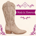 BOTA ESTILO COWBY BEIGE
