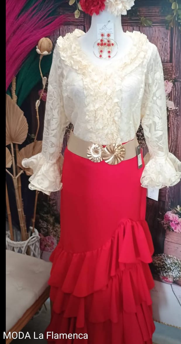 FALDAS DE FLAMENCA CON VOLANTES
