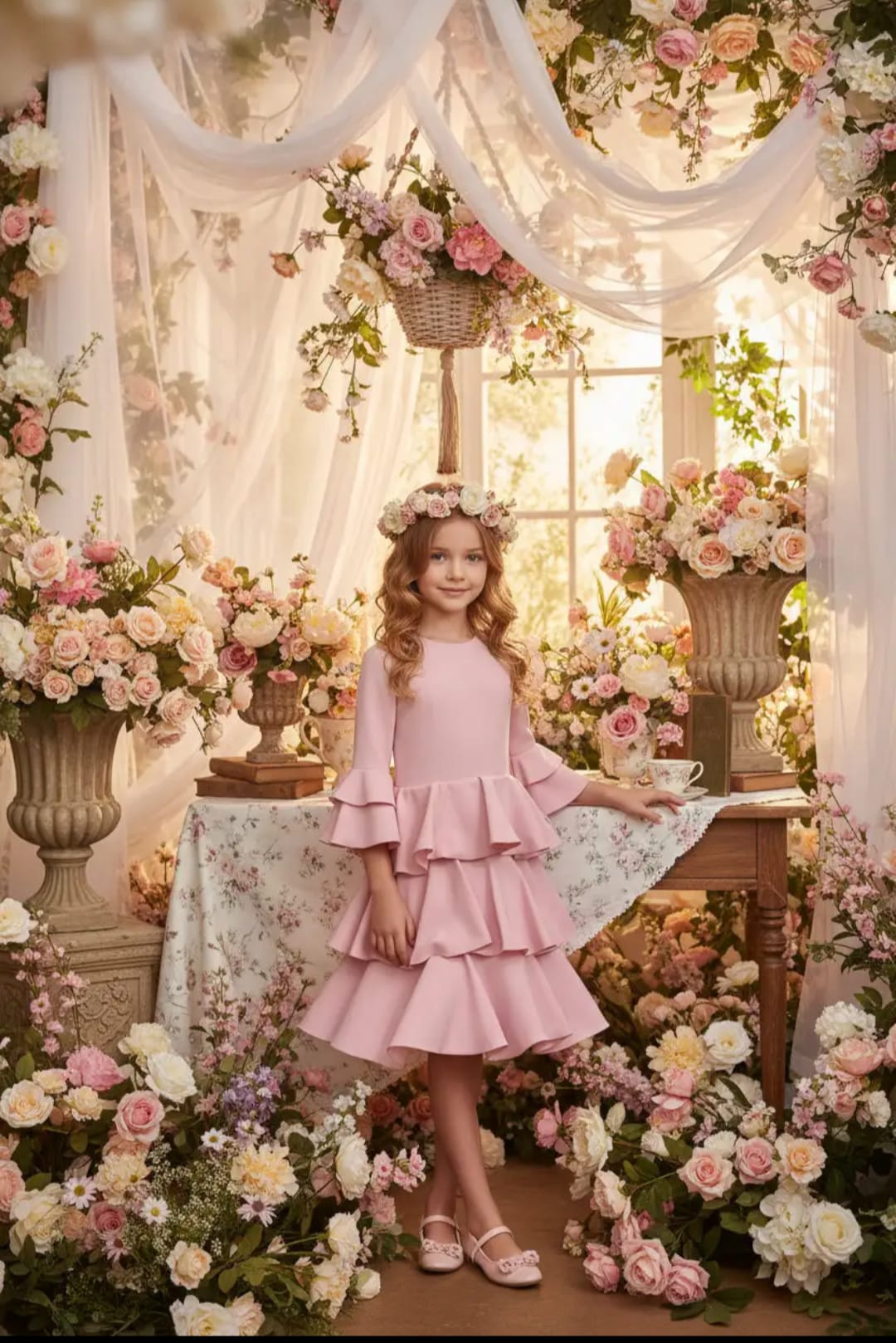 VESTIDO FLAMENCA CORTO TEJIDO ELASTICO