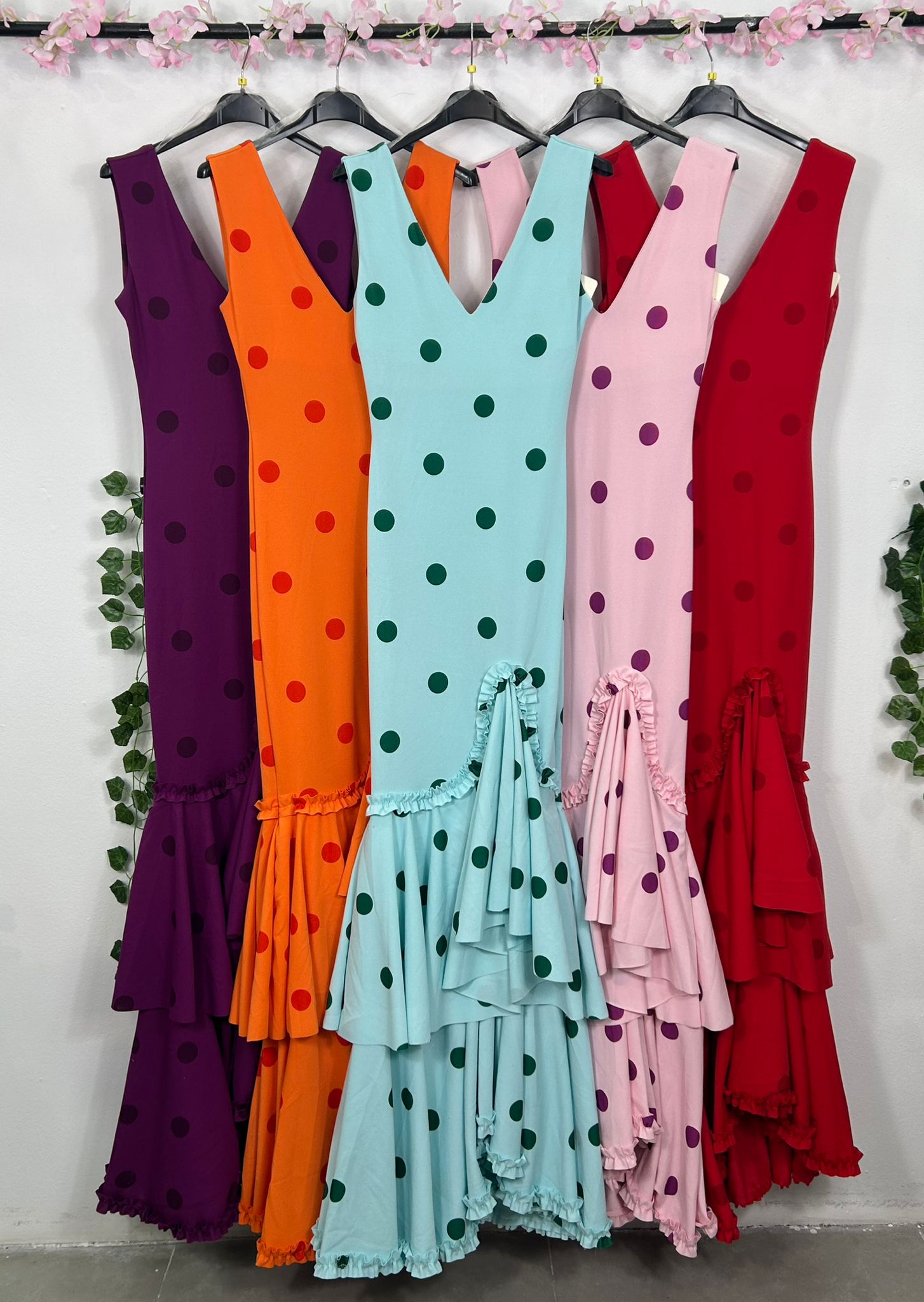 VESTIDO DE FLAMENCA VERANO LUNARES