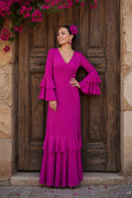 BATA FLAMENCA DOBLE VOLANTE