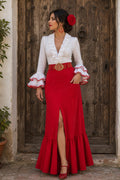 FALDA DE FLAMENCA CON BOLSILLOS