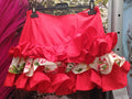 FALDA DE FLAMENCA CORTA PARA NIÑA TALLA 14.