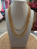 COLLAR BOLAS DORADO TRIPLE