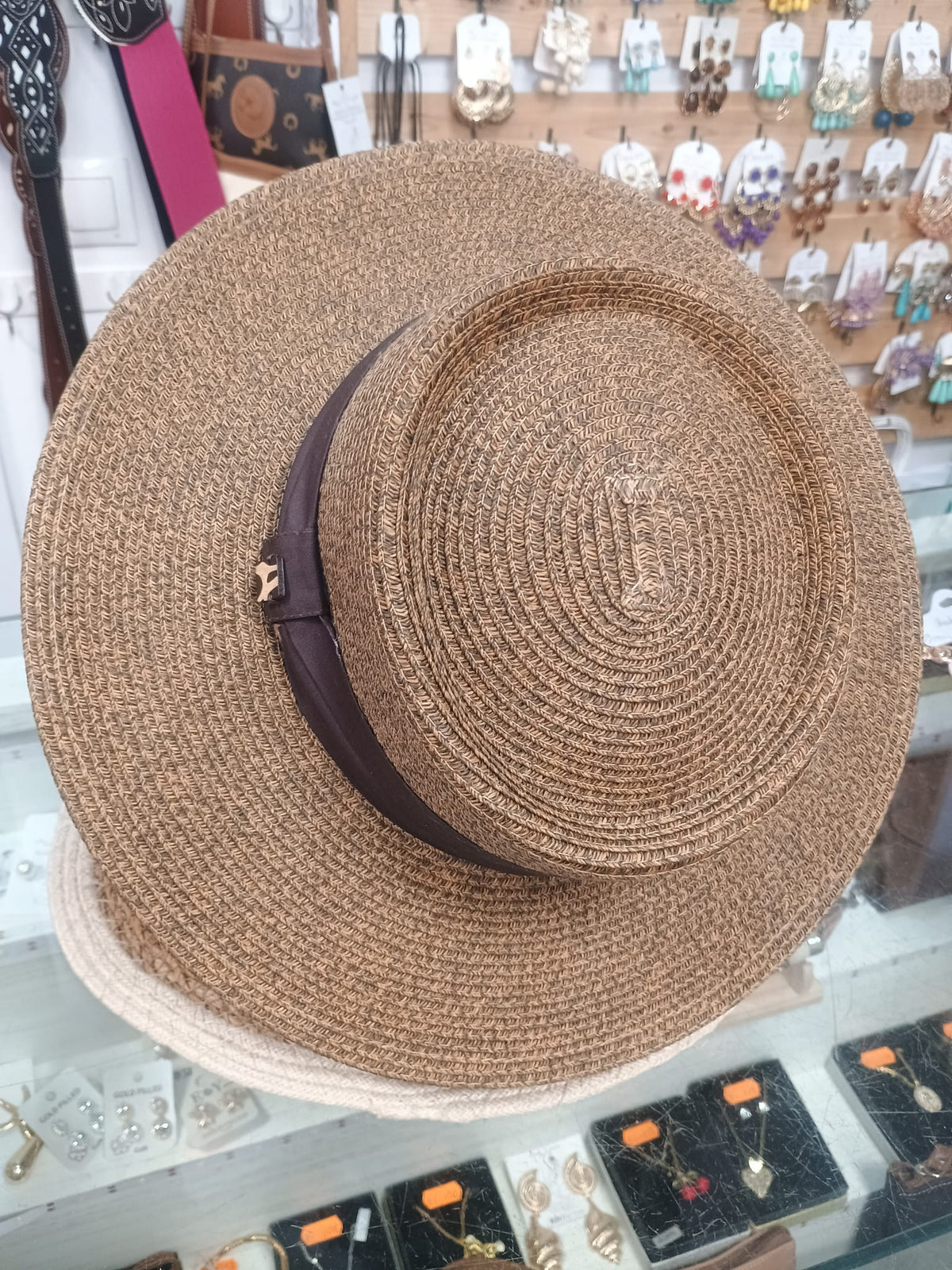 SOMBRERO GAMBLER CON BANDA A PLIEGUES (UNISEX)