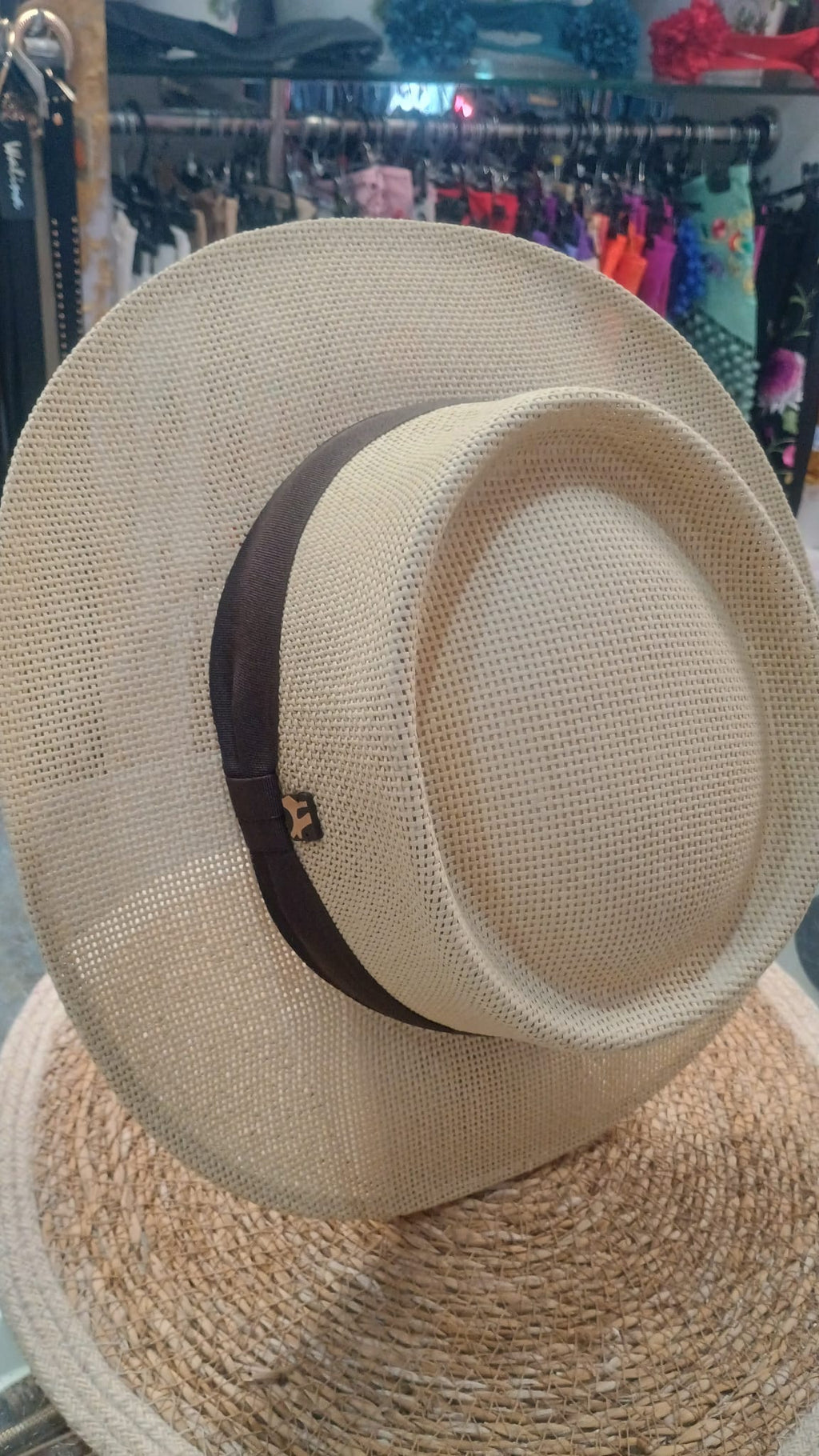 SOMBRERO GAMBLER TRENZADO FINO  (UNISEX)