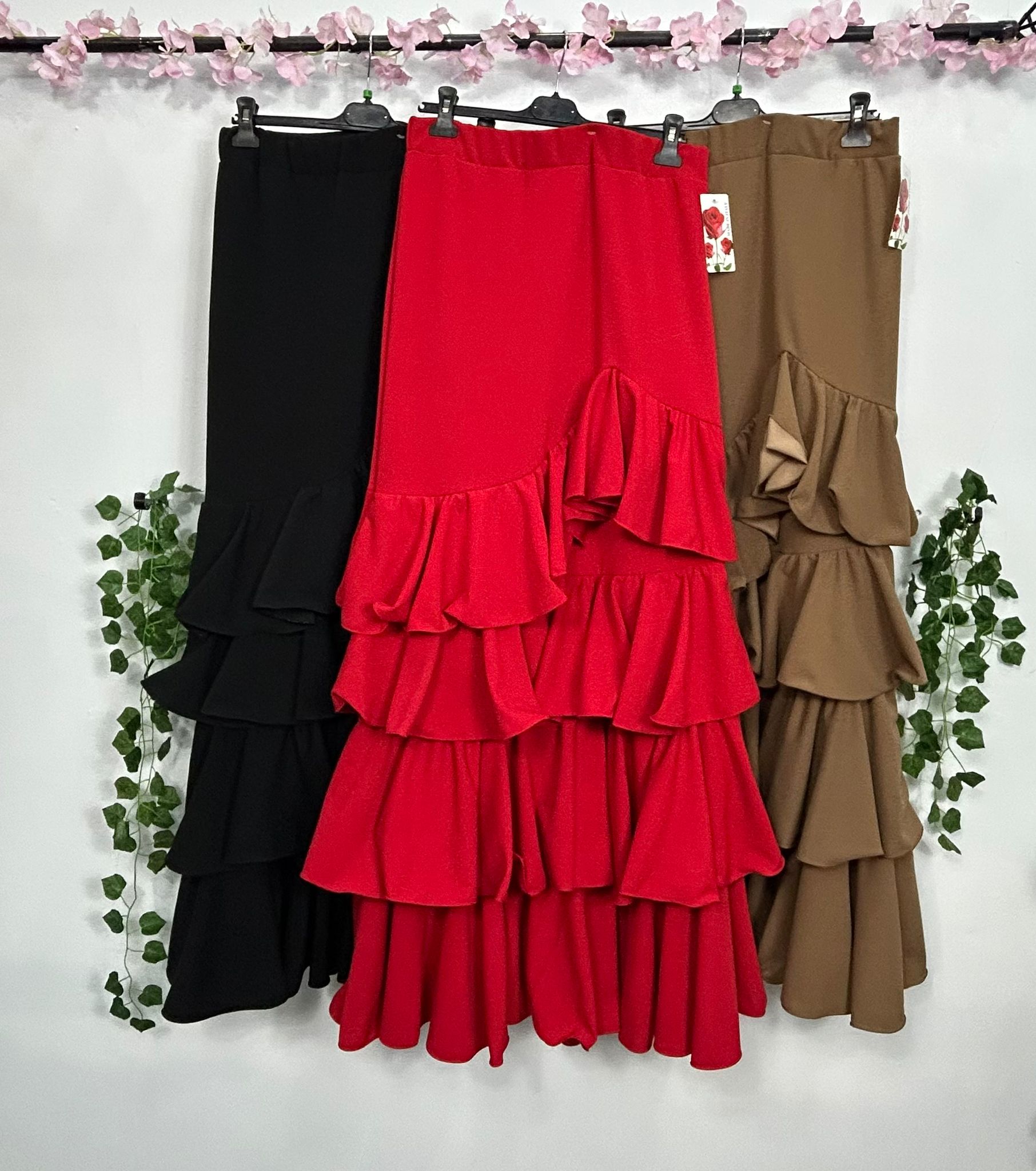 FALDAS DE FLAMENCA CON VOLANTES