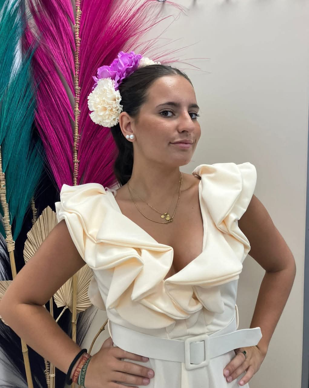 BATA FLAMENCA CON CINTURON