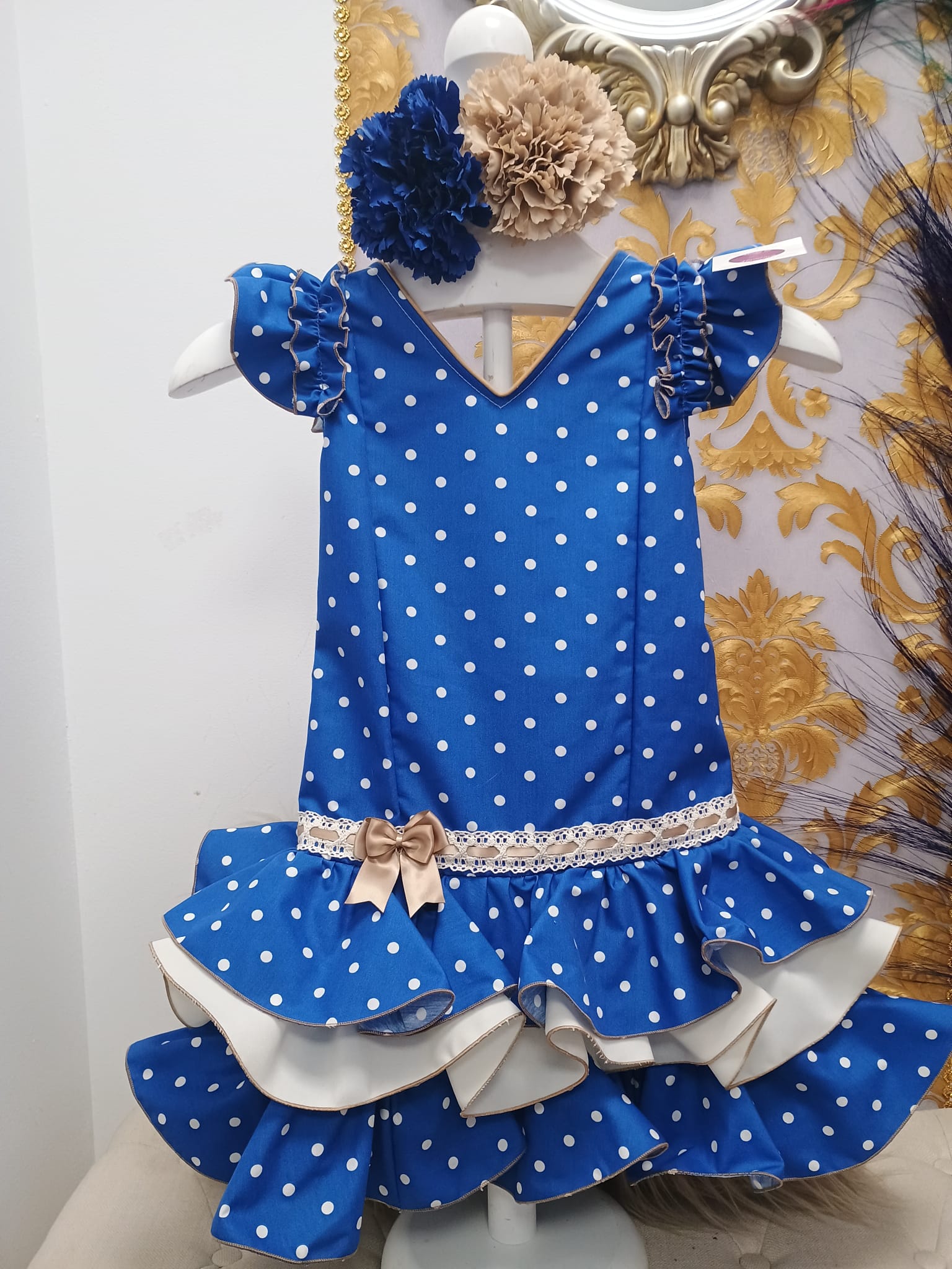 VESTIDO FLAMENCA NIÑA MODELO LUCIA LUNARES