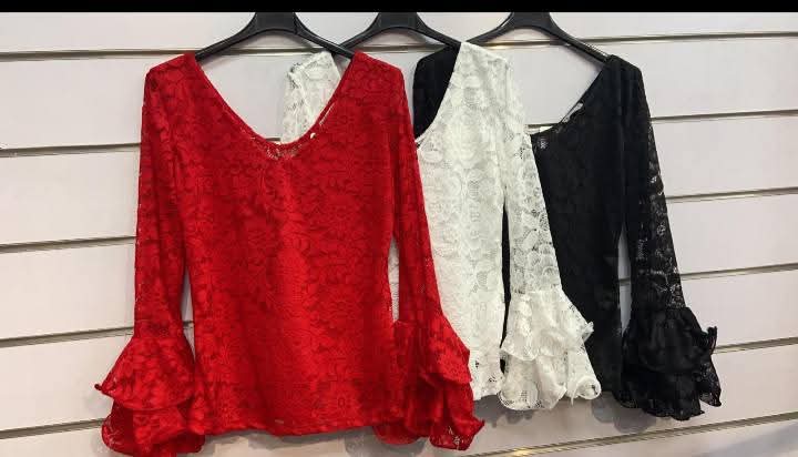 CAMISA DE FLAMENCA ENCAJE