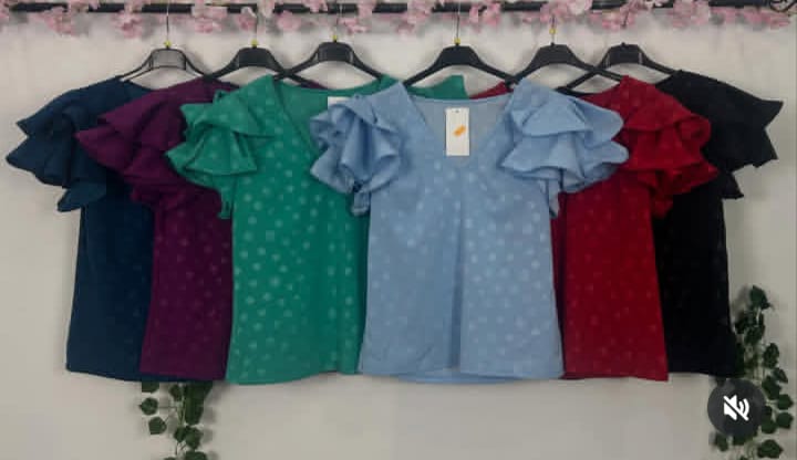 BLUSA FLAMENCA LUNARES BROCADOS