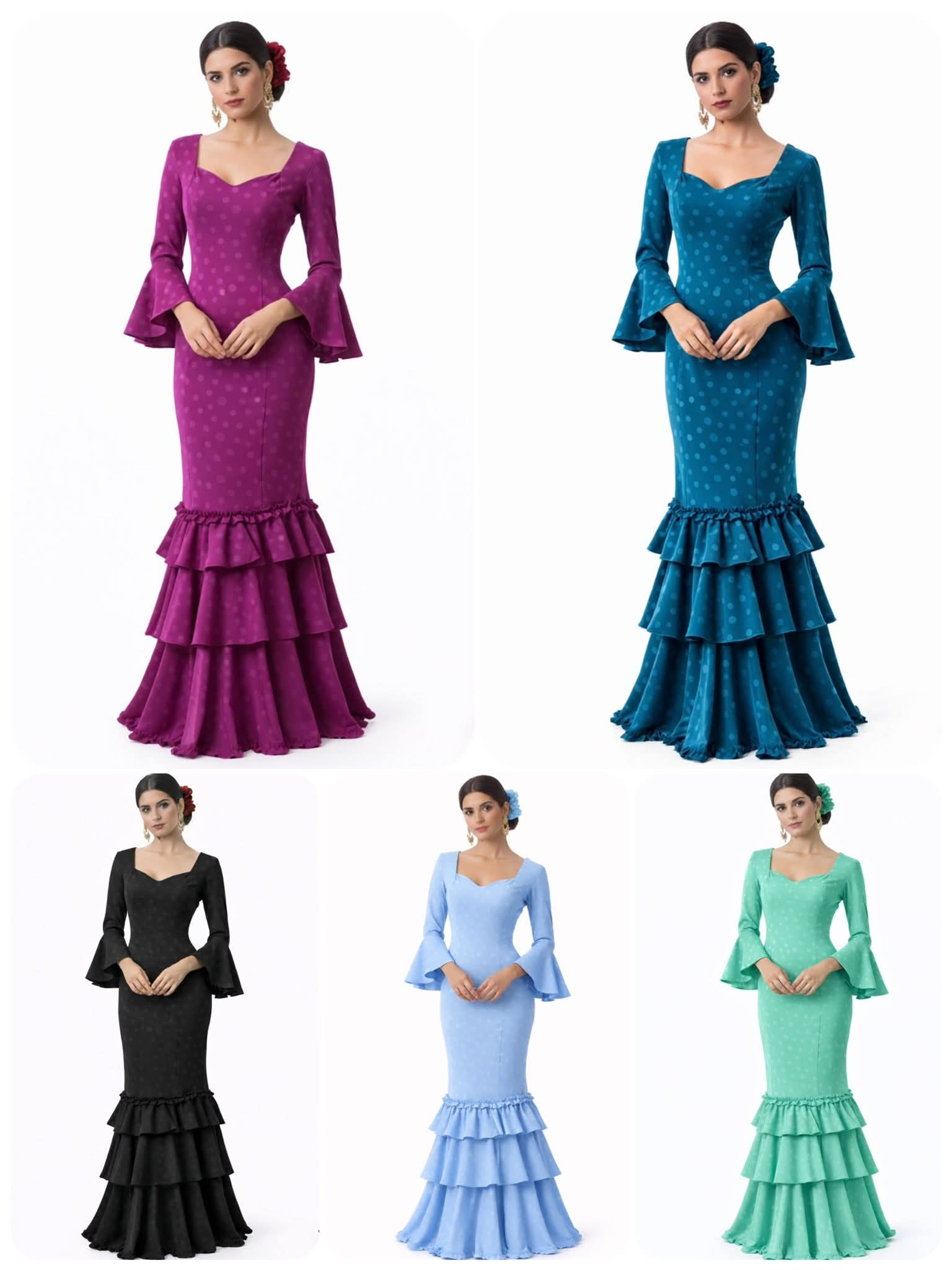 VESTIDO FLAMENCA LUNARES MADRE E HIJA