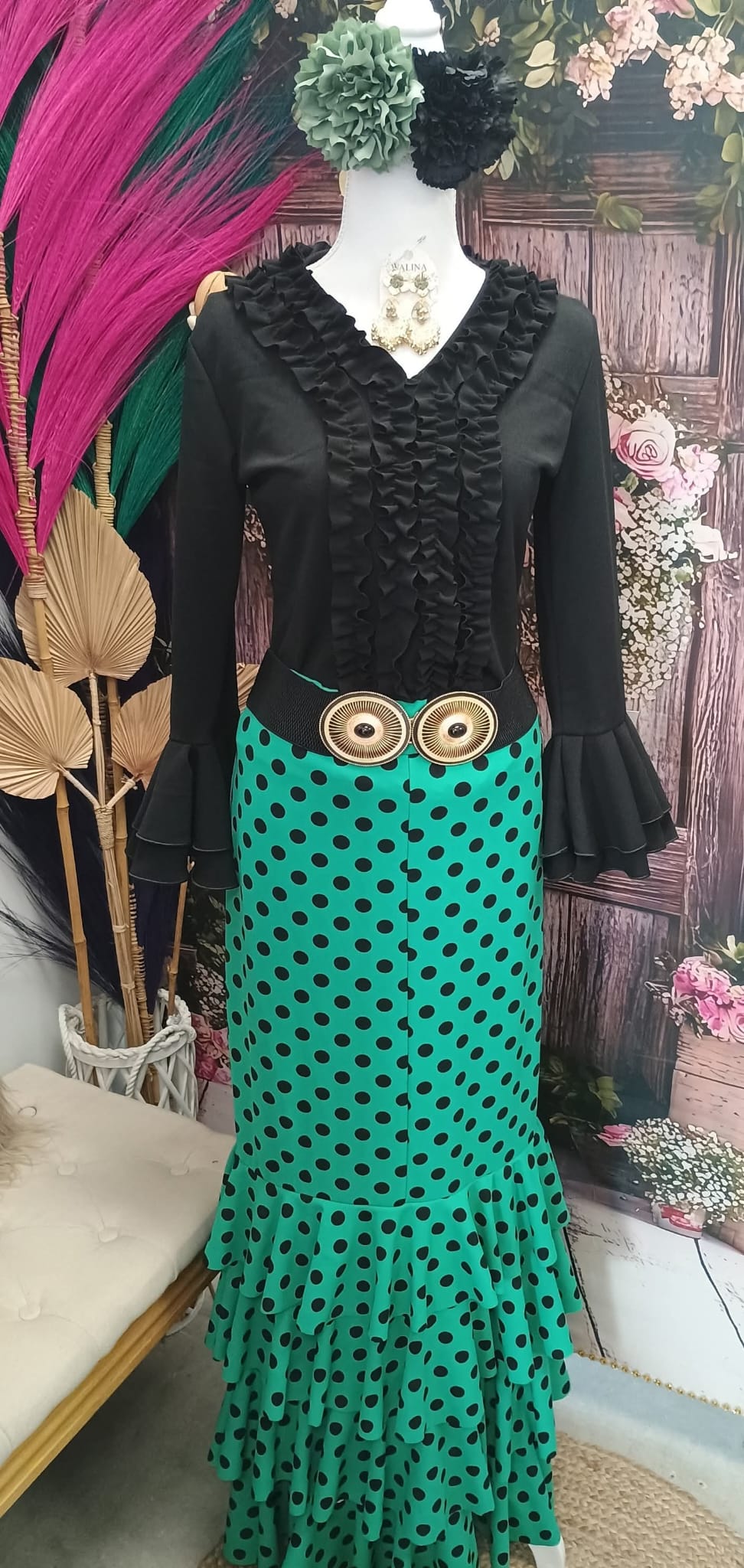 CAMISA DE FLAMENCA ELASTICA