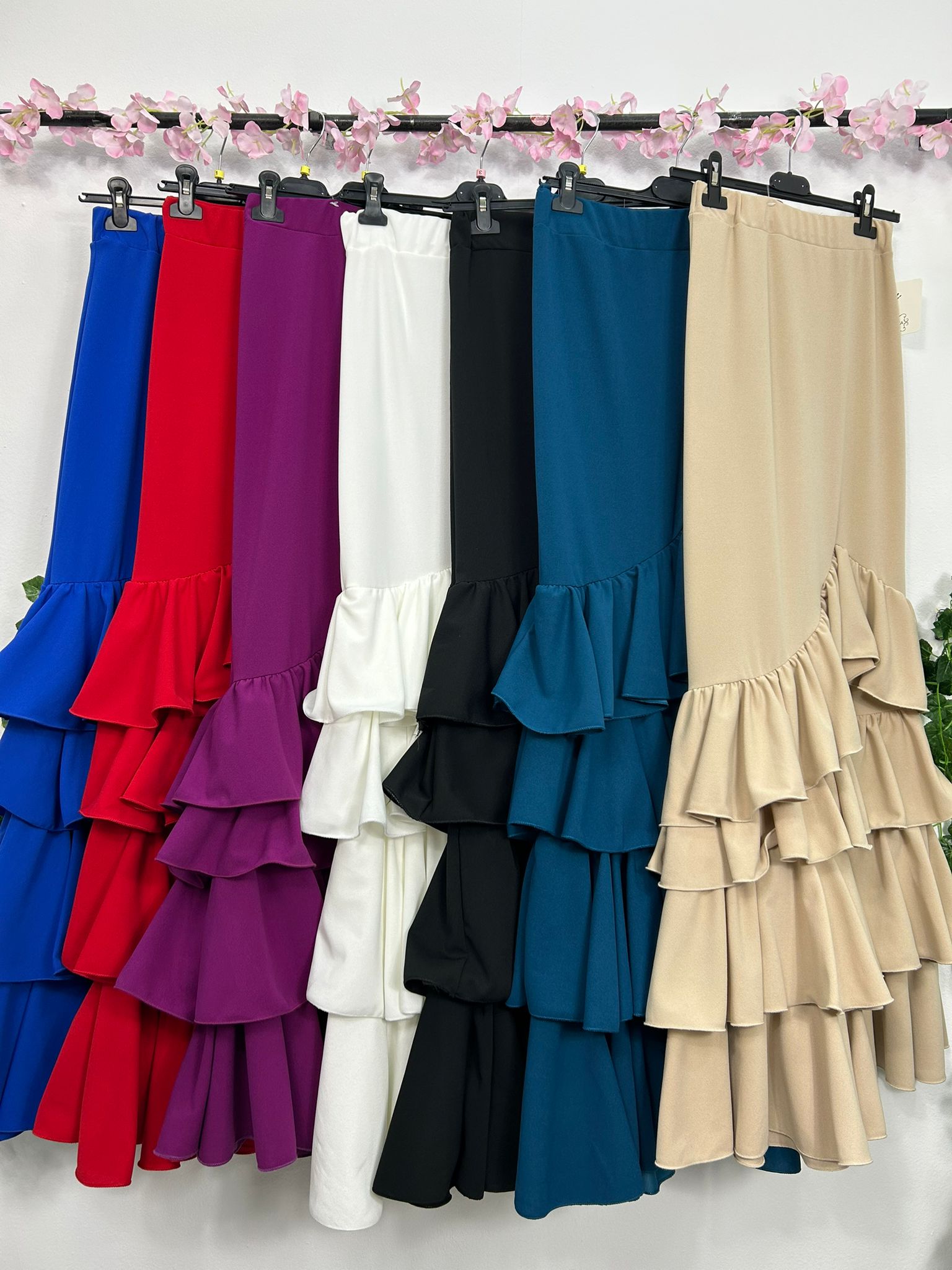 FALDA DE FLAMENCA DE VOLANTES