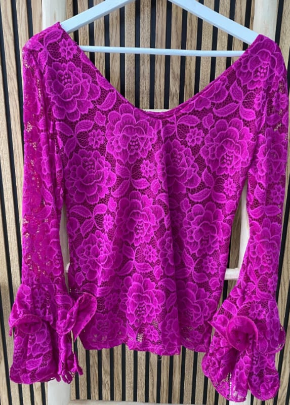 CAMISA DE FLAMENCA ENCAJE