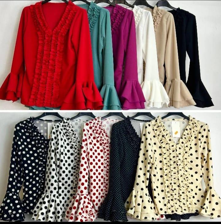 CAMISA DE FLAMENCA ELASTICA