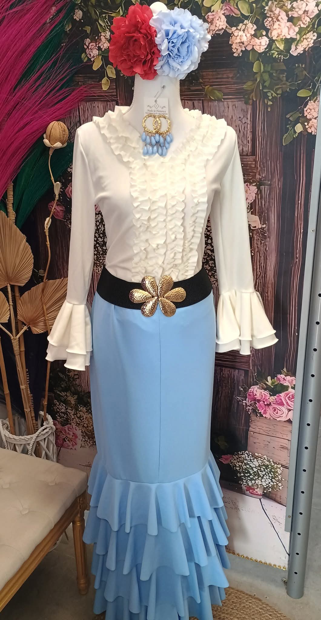 CAMISA DE FLAMENCA ELASTICA