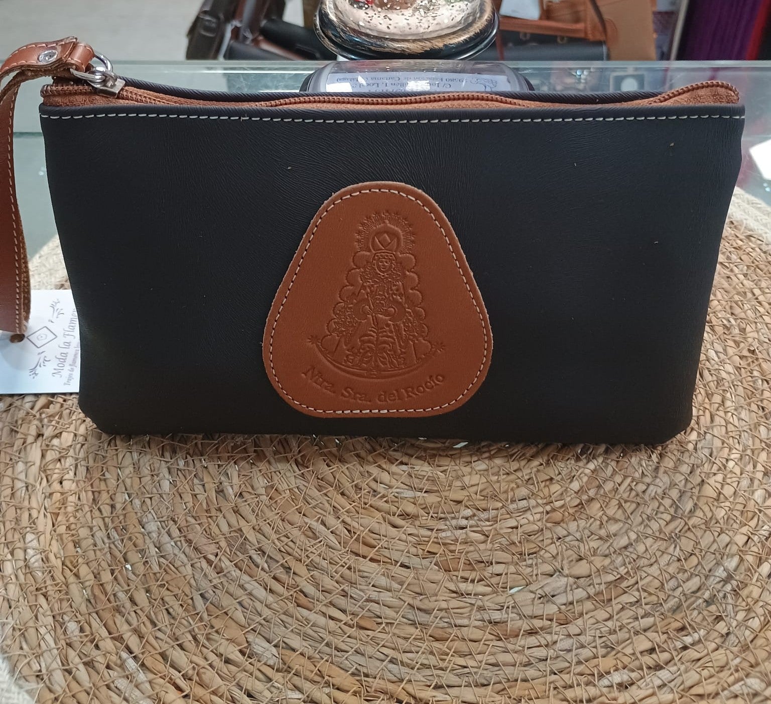 BOLSO NECESER MEDIANO ROCIERO CON CIERRE DE CREMALLERA