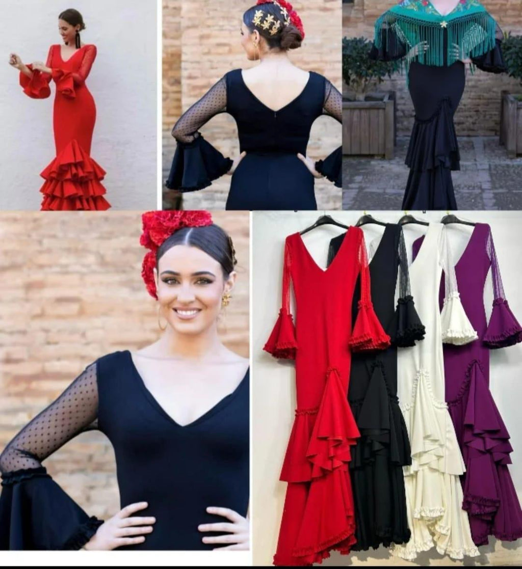 VESTIDO DE FLAMENCA PLUMETI