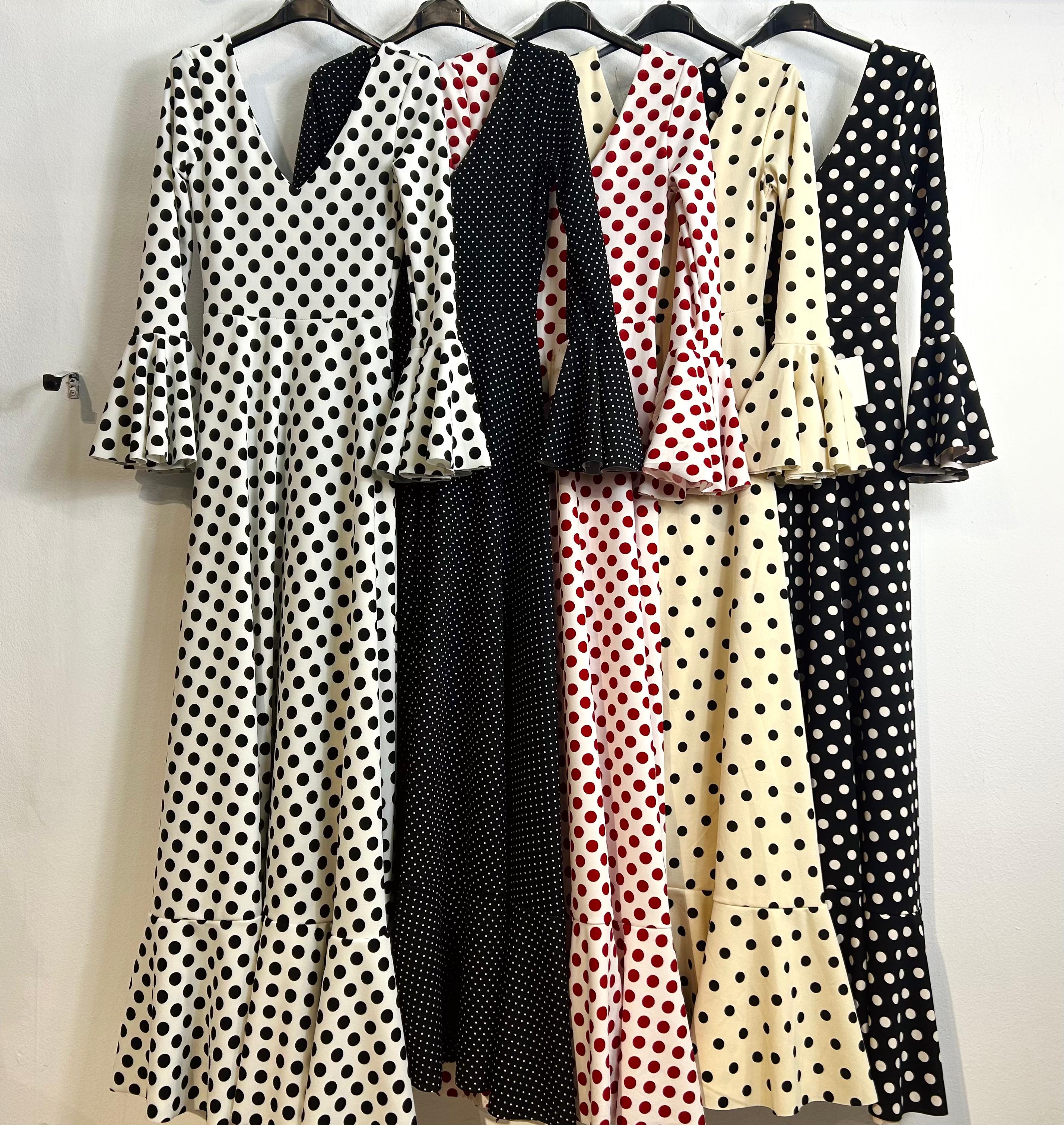 BATA FLAMENCA LUNARES MANGA LARGA