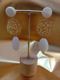PENDIENTES UVA BLANCOS