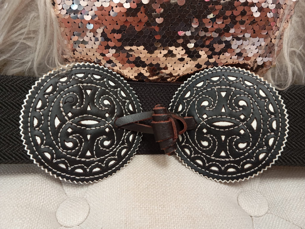 CINTURON ROCIERO ELASTICO DE PIEL