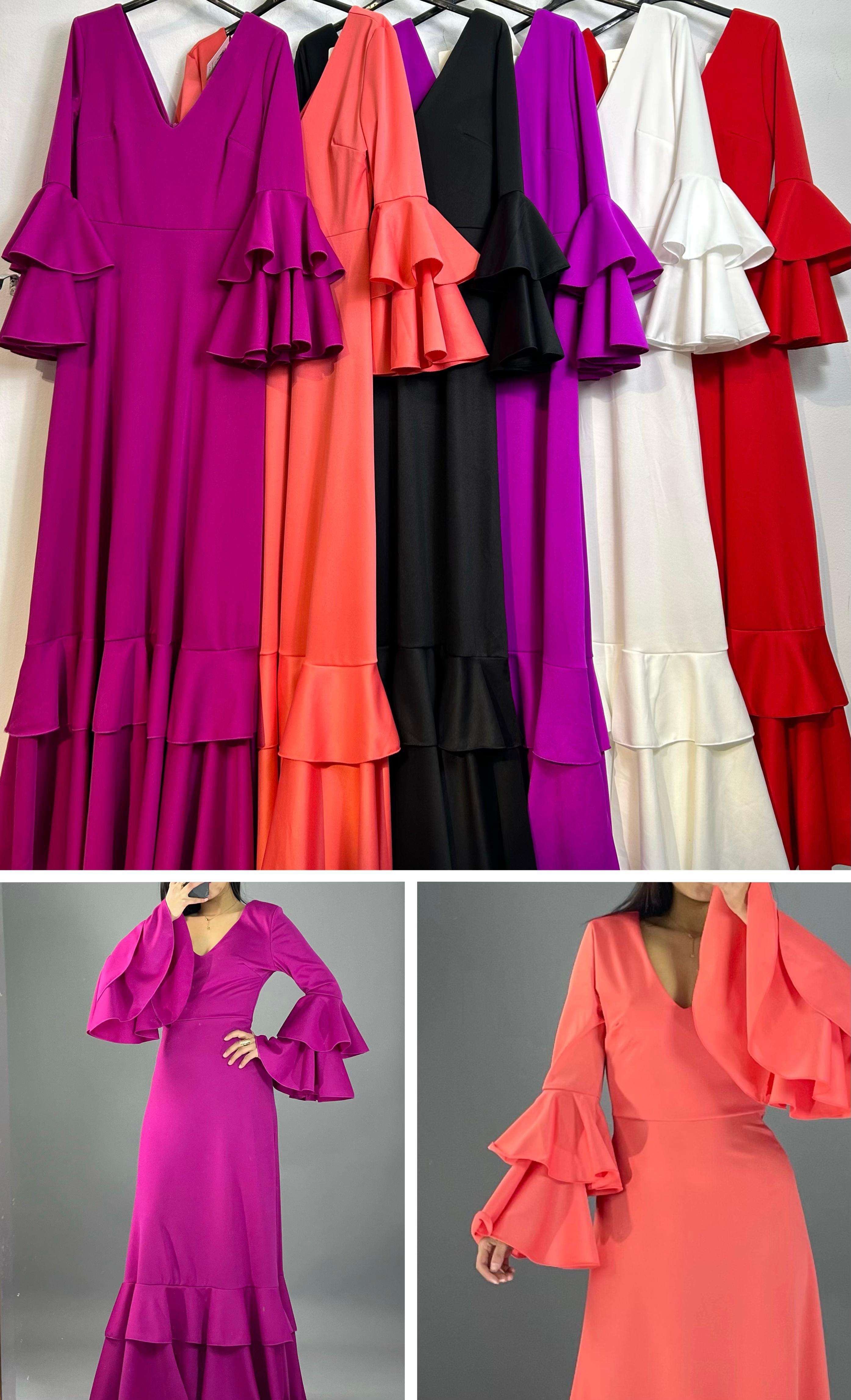 BATA FLAMENCA DOBLE VOLANTE