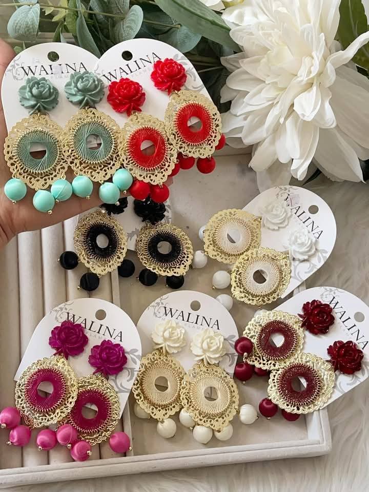 PENDIENTE DE FLAMENCA MADROÑOS